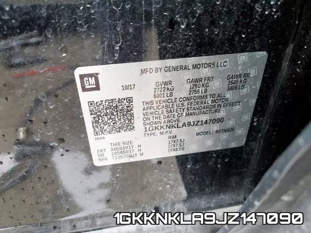 1GKKNKLA9JZ147090 фото 2