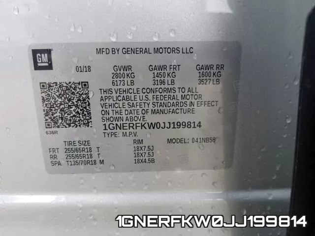 1GNERFKW0JJ199814 фото 2