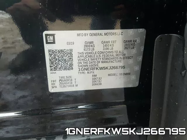 1GNERFKW5KJ266795 фото 2