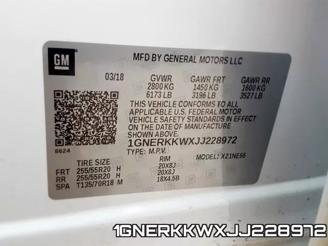 1GNERKKWXJJ228972 фото 2