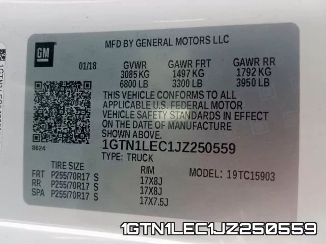 1GTN1LEC1JZ250559 фото 2