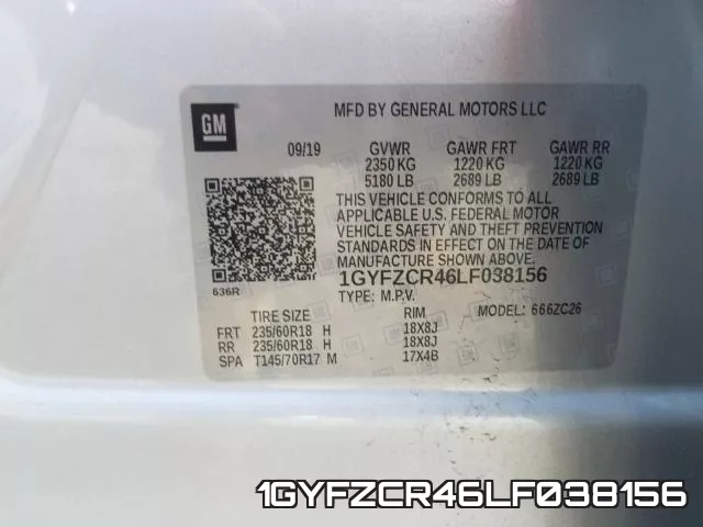 1GYFZCR46LF038156 фото 2