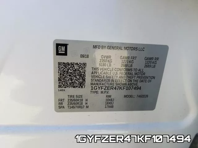 1GYFZER47KF107494 фото 2