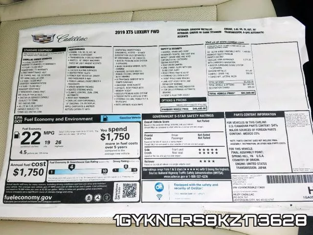 1GYKNCRS8KZ173628 фото 10