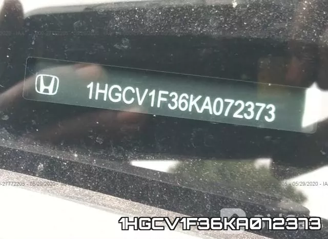 1HGCV1F36KA072373 фото 10