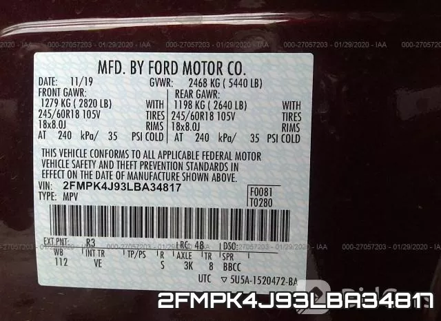 2FMPK4J93LBA34817 фото 10