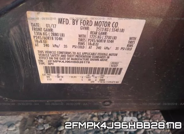 2FMPK4J96HBB28178 фото 10
