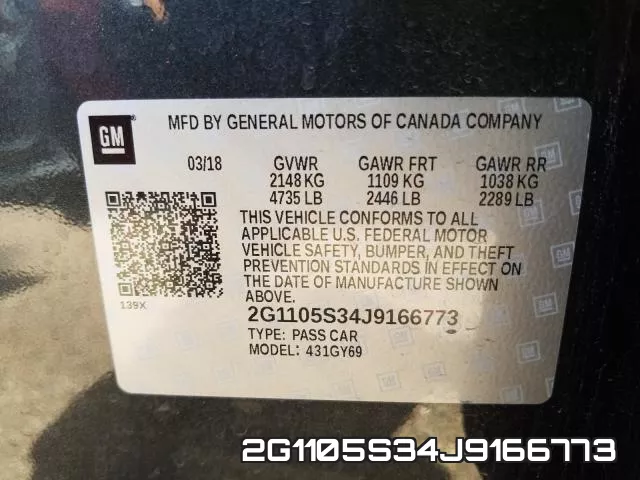 2G1105S34J9166773 фото 2