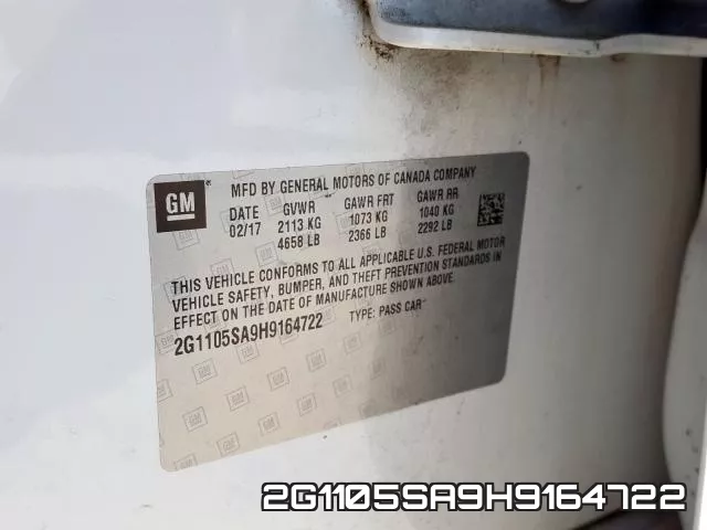 2G1105SA9H9164722 фото 2