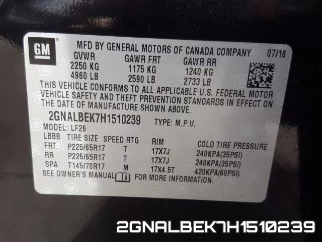 2GNALBEK7H1510239 фото 2