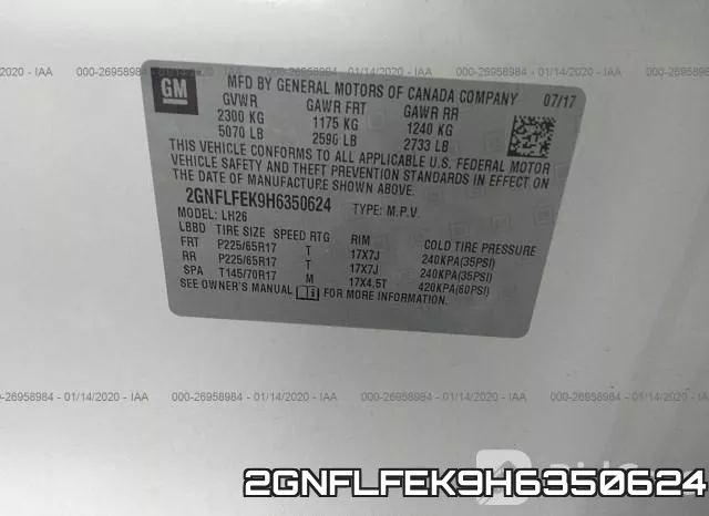 2GNFLFEK9H6350624 фото 10