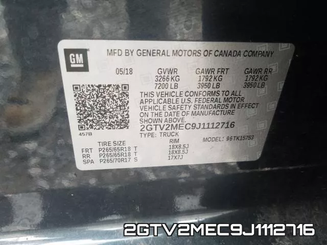 2GTV2MEC9J1112716 фото 2
