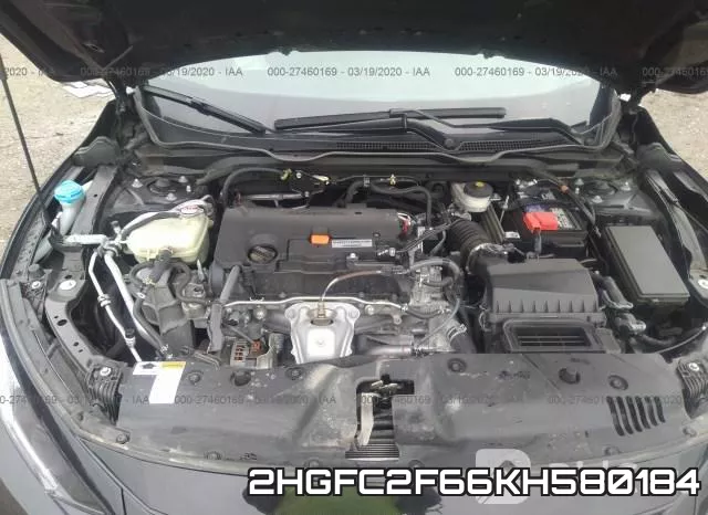 2HGFC2F66KH580184 фото 2