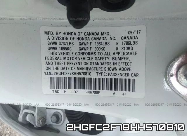 2HGFC2F78HH570810 фото 10