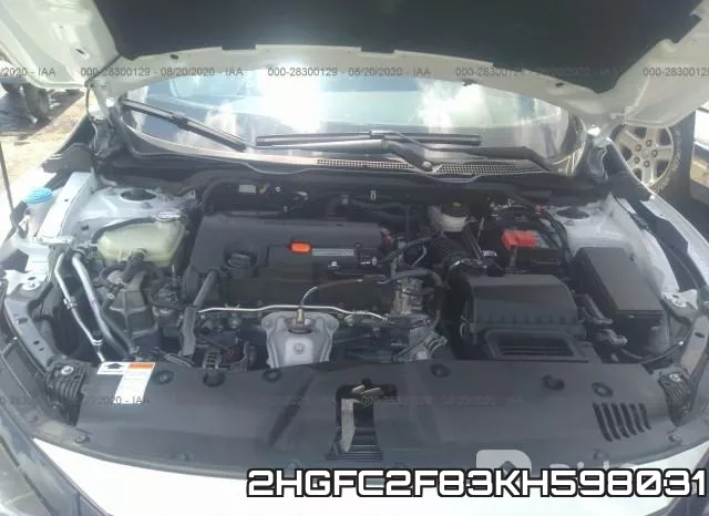 2HGFC2F83KH598031 фото 2