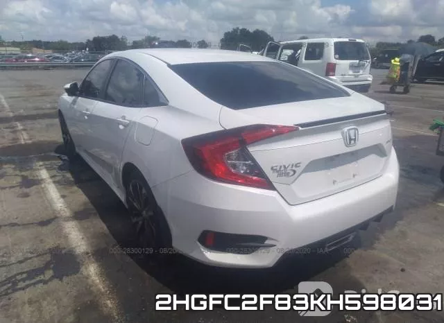 2HGFC2F83KH598031 фото 4