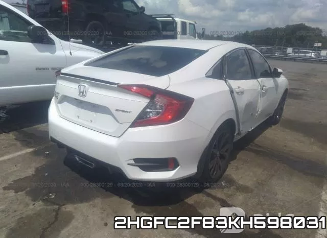2HGFC2F83KH598031 фото 5
