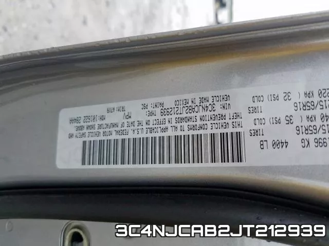 3C4NJCAB2JT212939 фото 2