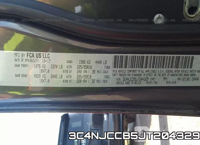 3C4NJCCB5JT204329 фото 10