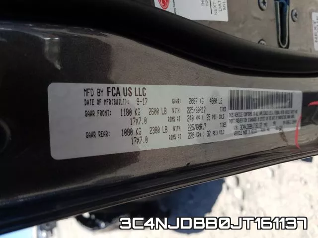 3C4NJDBB0JT161137 фото 2