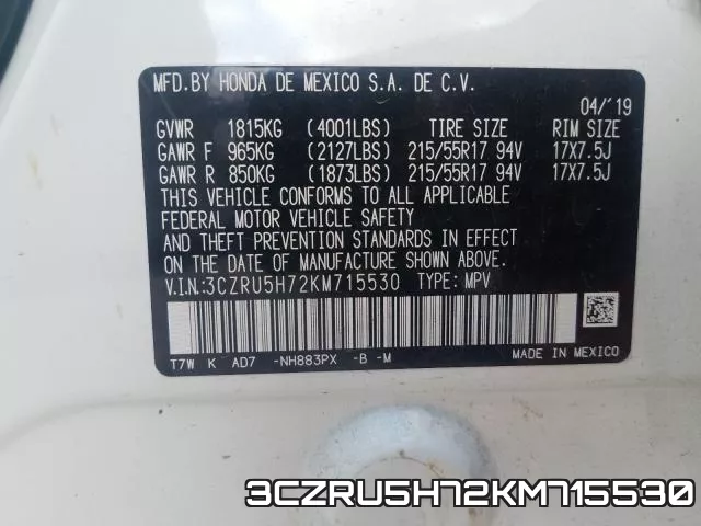 3CZRU5H72KM715530 фото 2
