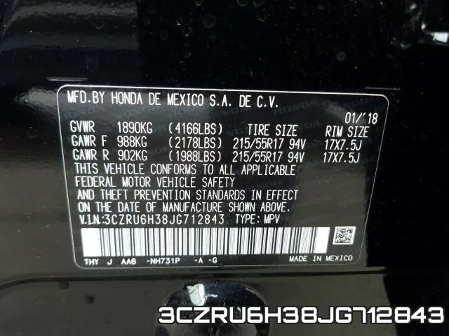 3CZRU6H38JG712843 фото 2