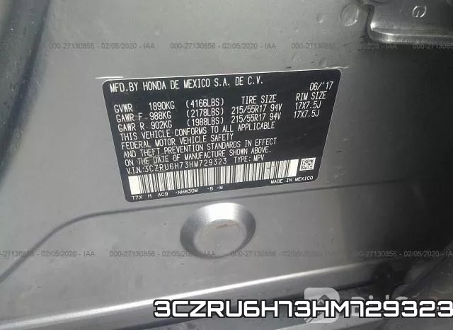 3CZRU6H73HM729323 фото 10