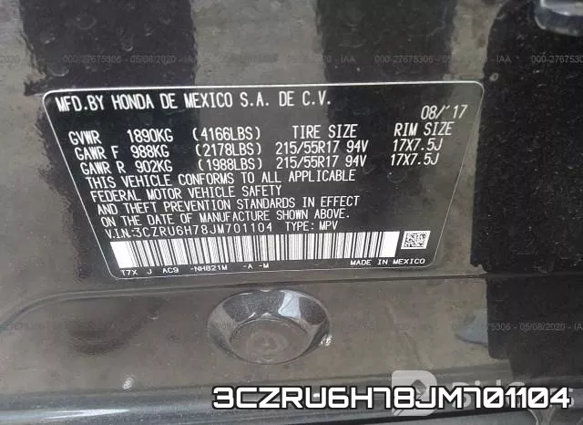 3CZRU6H78JM701104 фото 10