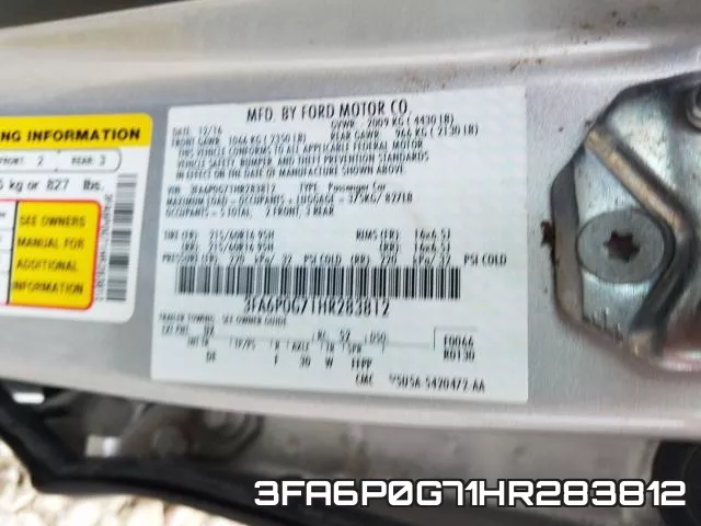 3FA6P0G71HR283812 фото 2