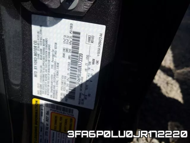 3FA6P0LU0JR172220 фото 2