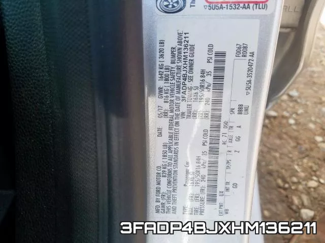 3FADP4BJXHM136211 фото 2