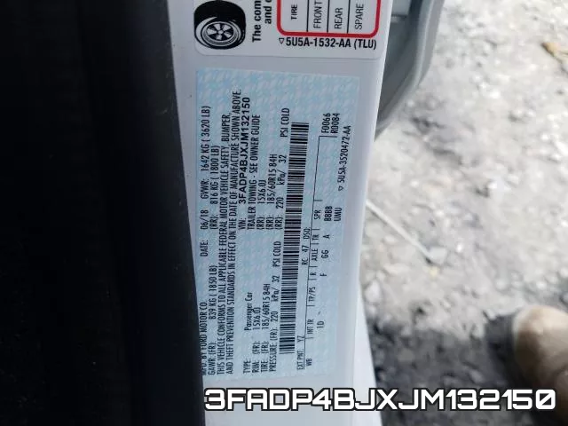 3FADP4BJXJM132150 фото 2