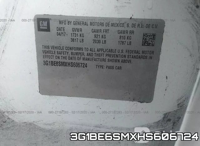 3G1BE6SMXHS606724 фото 10