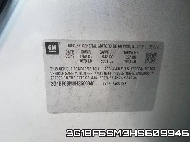 3G1BF6SM3HS609946 фото 2