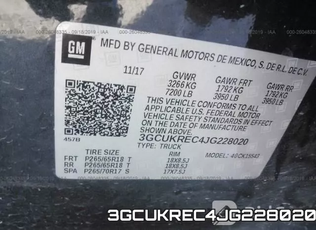 3GCUKREC4JG228020 фото 10