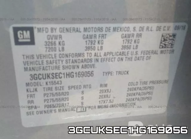 3GCUKSEC1HG169056 фото 10