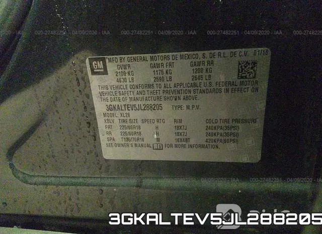 3GKALTEV5JL288205 фото 10