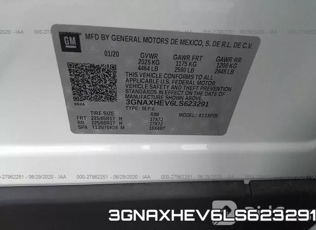 3GNAXHEV6LS623291 фото 10