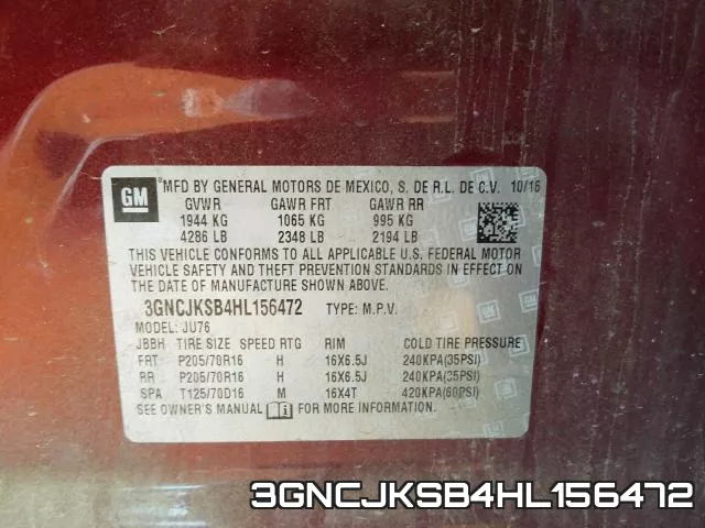 3GNCJKSB4HL156472 фото 2