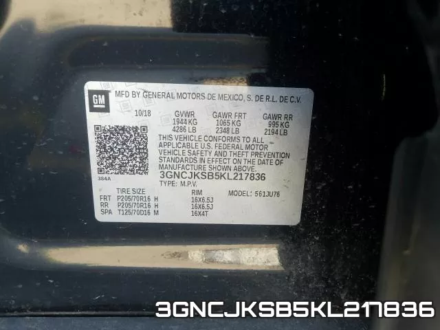3GNCJKSB5KL217836 фото 2