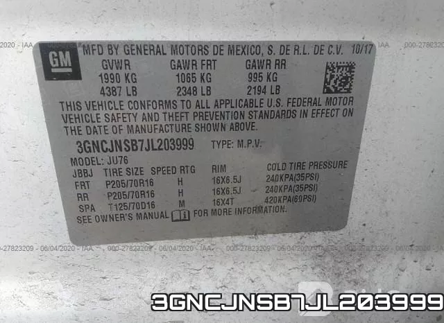 3GNCJNSB7JL203999 фото 10