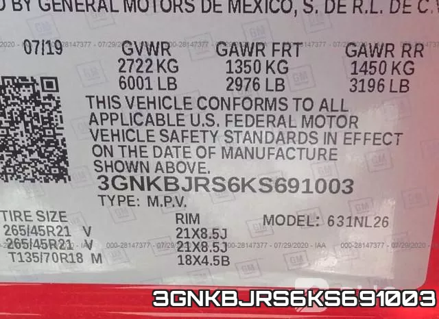 3GNKBJRS6KS691003 фото 10