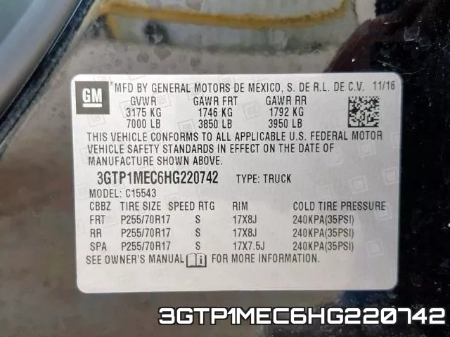 3GTP1MEC6HG220742 фото 2