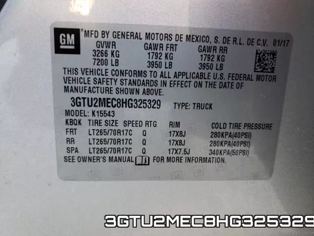 3GTU2MEC8HG325329 фото 2
