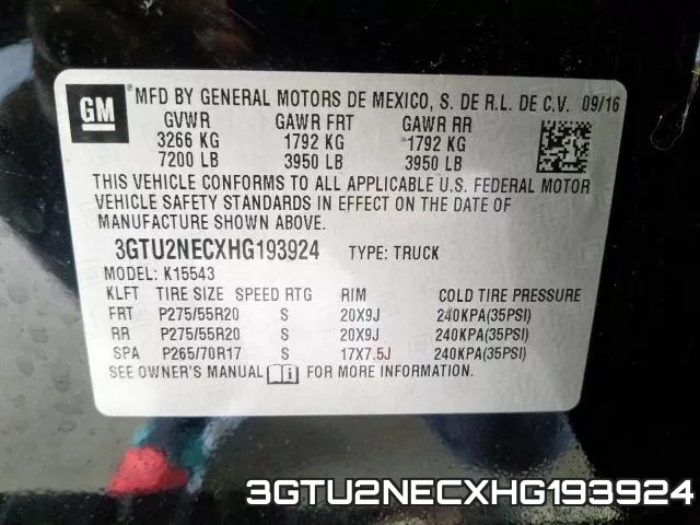 3GTU2NECXHG193924 фото 2
