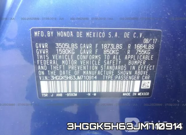 3HGGK5H63JM710914 фото 10