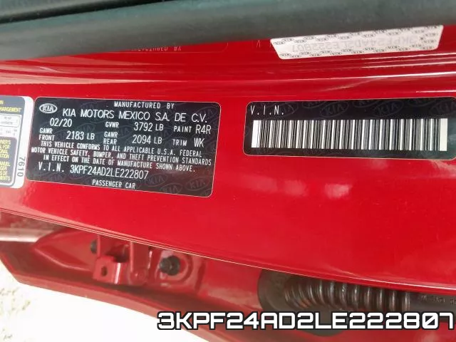 3KPF24AD2LE222807 фото 2