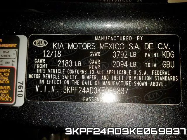 3KPF24AD3KE069837 фото 2