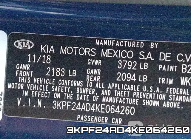 3KPF24AD4KE064260 фото 10