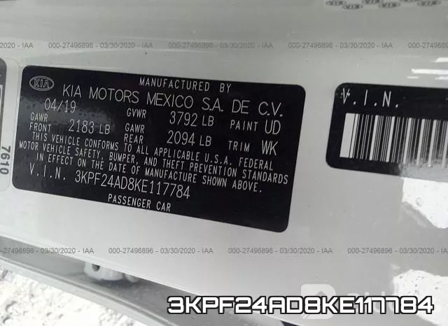3KPF24AD8KE117784 фото 10